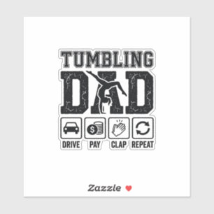Adesivo Camisa Tumbling Pai Dirige Paga Bate Repetir Desig