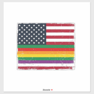 Adesivo Camisa Vetorial com Desenho da Bandeira do Orgulho
