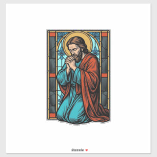 Adesivo Camisa Vetorial Figura Religiosa Orando Vintage De