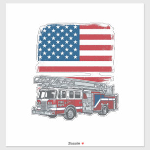 Adesivo Camisa Vintage Bandeira Americana Caminhão de Bomb