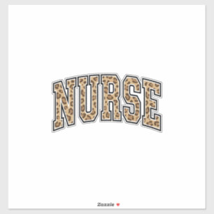 Adesivo Camisa Vintage de Enfermeira com Design de Varsity
