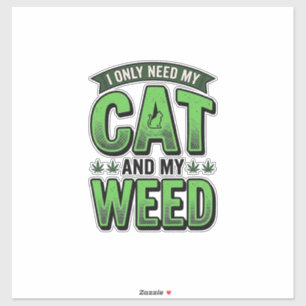 Adesivo Camisa Vintage de Gato e Erva_1