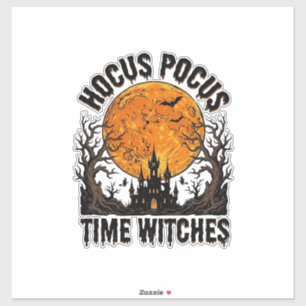 Adesivo Camisa Vintage de Halloween das Bruxas do Tempo de