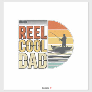 Adesivo Camisa Vintage de Pesca para Pai Super Legal Desig