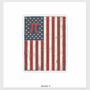 Adesivo Camisa Vintage Pi Bandeira Americana Design para P