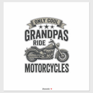 Adesivo Camisas de motoqueiro vintage Avôs legais pilotam