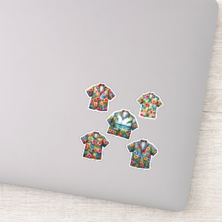 Adesivo Camisas Havaianas Moda de Verão