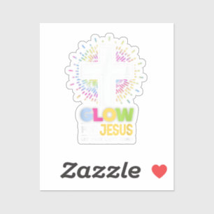 Adesivo Camiseta Cruz Cristã Brilha para Jesus Cristo Bi