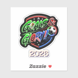 Adesivo Camiseta de Celebração da Copa do Mundo 2026