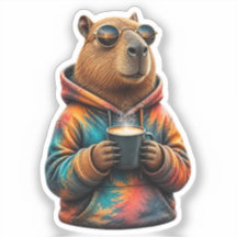 Camiseta de desenho animado de capivara fofa com c