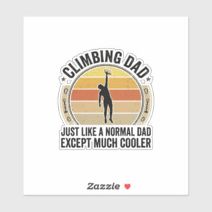 Adesivo Camiseta de Escalada Vintage Climbing Dad Design_1