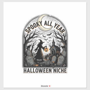 Adesivo Camiseta de Halloween Todos os Dias Design Assusta