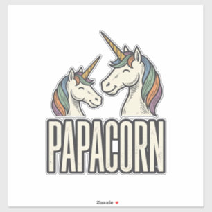 Adesivo Camiseta Desenho de Gravura Vintage Papacorn Unico