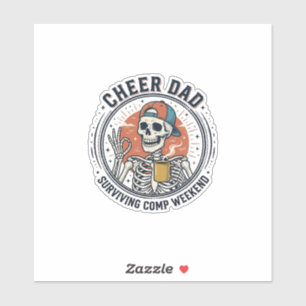Adesivo Camiseta Esqueleto de Fim de Semana de Competições