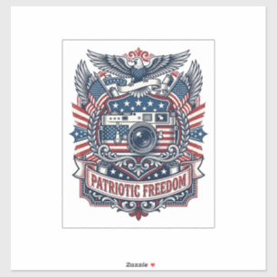 Adesivo Camiseta Gráfica Vetorial de Amante de Câmera Patr