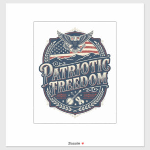 Adesivo Camiseta Gráfica Vetorial de Herança Patriótica de