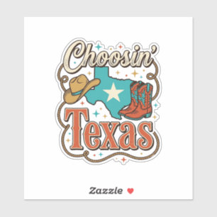 Adesivo Camiseta Gráfica Vintage de Cowgirl Texas Ocidenta