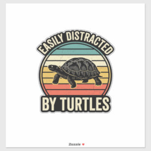 Adesivo Camiseta Gráfica Vintage Distraído Facilmente Por
