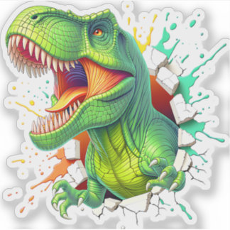 Adesivo Camiseta Infantil Menino Smash Parede Dinossauro T