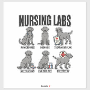 Adesivo Camiseta Vetorial de Desenho de Pun Médico de Cães