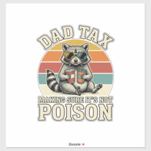 Adesivo Camiseta Vintage de Design de Guaxinim do Imposto