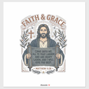 Adesivo Camiseta Vintage de Jesus Cruz de Bordado Gráfico