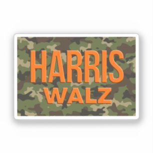 Adesivo Camouflage Harris Walz 2024