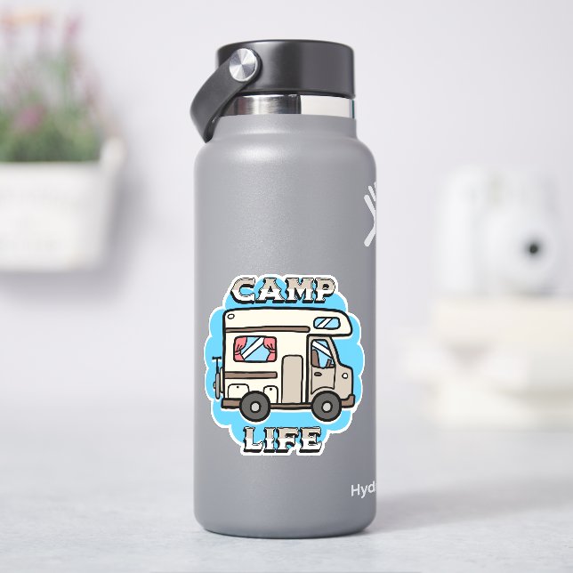 Adesivo Camp Life | Retro Camper (HidroFlask)