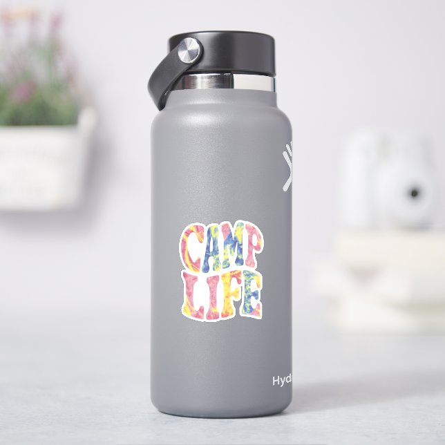 Adesivo Camp Life Tie-Die Retro (HidroFlask)
