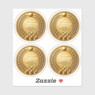 Adesivo Campeonato do Torneio de Beer Pong Medalha de Ouro