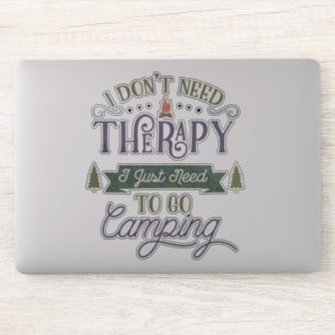 Adesivo Camping não Therapy Word Art
