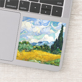 Adesivo Campo de trigo Van Gogh com ciprestes. Impressioni