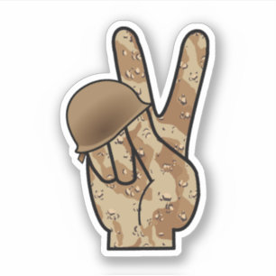 Adesivo Camuflagem de Paz de Mão