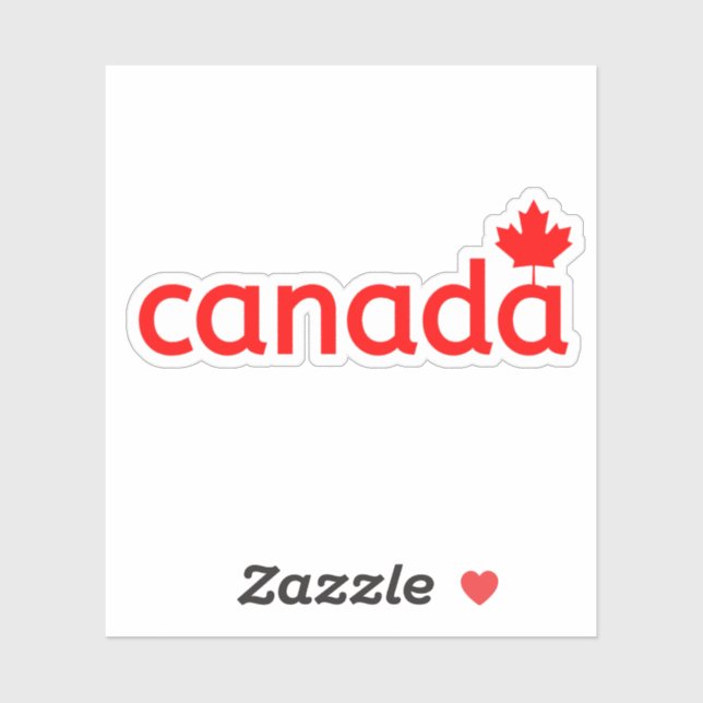 Adesivo Canadá, dia do Canadá, canadenses, Canadense (Folha)