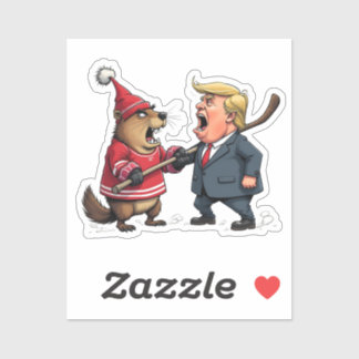 Adesivo Canadá lutando contra Trump