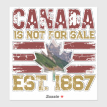 Canadá não é para venda Est 1867 Vintage Grunge