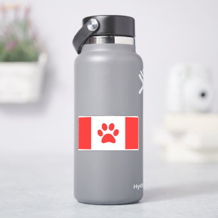 Adesivo Canada Paw Flag - Funny Canadian Flag