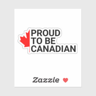 ADESIVO CANADÁ, PODE, ORGULHOSO DE SER CANADENSE ATÉ O DIA