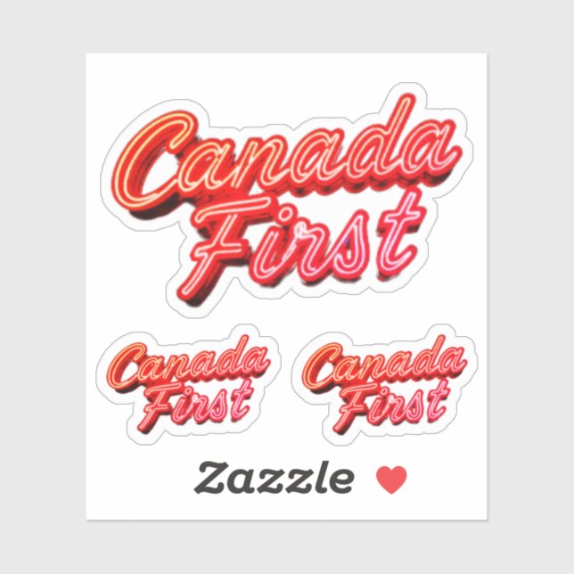 ADESIVO CANADAFIRST STICKERS (Folha)