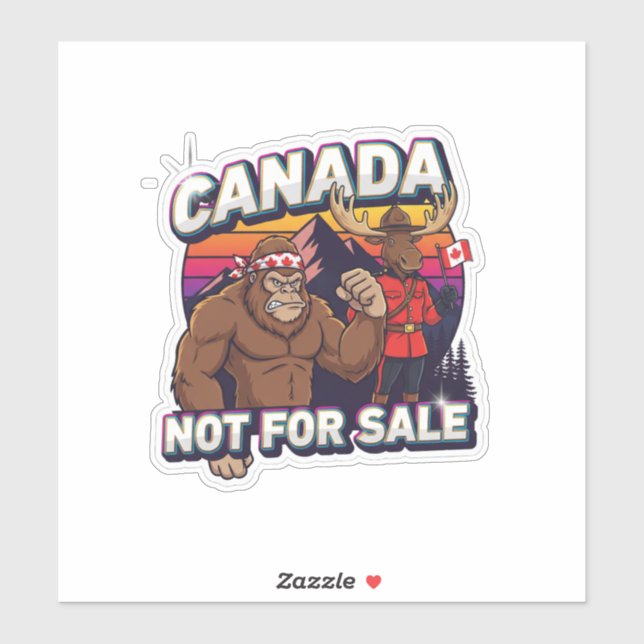 Adesivo Canadian Bigfoot-Not For Sale  (Folha)