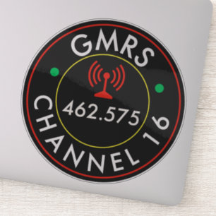 Adesivo Canal de rádio GMRS 16