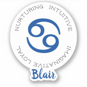 Adesivo Cancer de Símbolo Zodiac