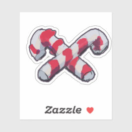 Adesivo Candy Cane de Natal