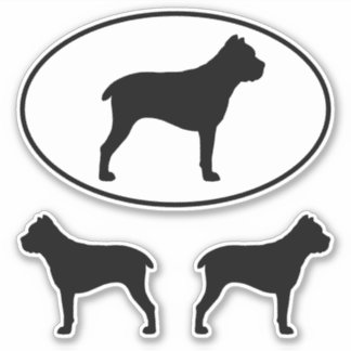 Adesivo Cane Corso Silhouettes Vinil Set