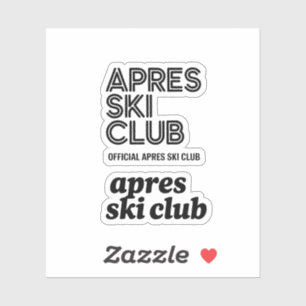 Adesivo Caneca de Café do Apres Ski Club – Presente para A