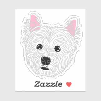 Adesivo Caneca de Mãe de Westie - Terrier West Highland