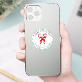 Adesivo Canes doces personalizados e Natal Arco