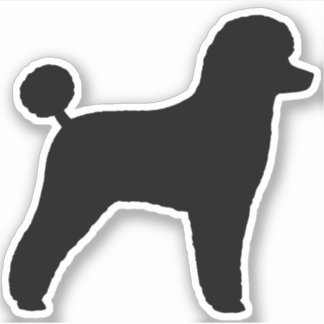Adesivo Caneta de Brinquedo Preto Cachorro Silhueta Vinil 