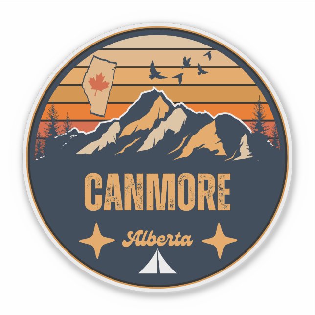 Adesivo Canmore, Alberta (Frente)