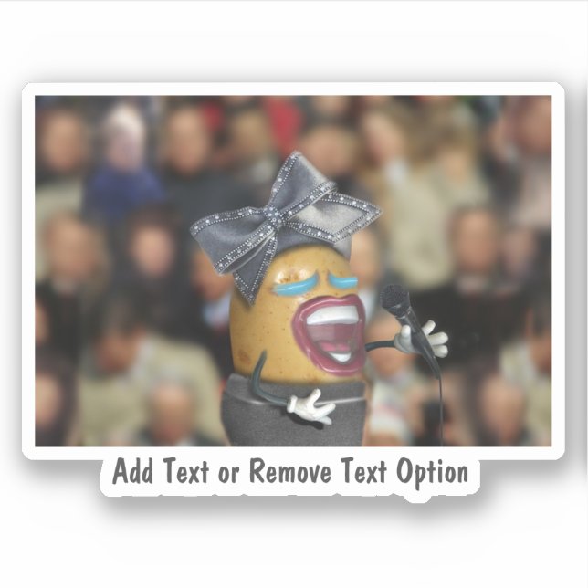 Adesivo Cantando Batata e Chapéu Grande Arco (Frente)